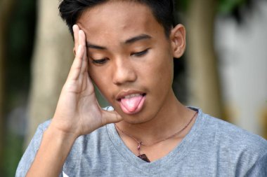 A Sick Handsome Diverse Erkek Genç