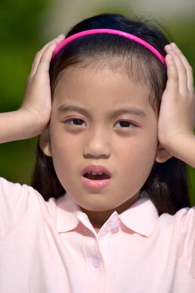 A Stressful Asian Tween — Stock fotografie