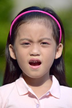 Stres altında Sevimli Bir Kadın