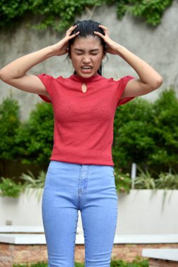 Stresli Bir Kadın Genç