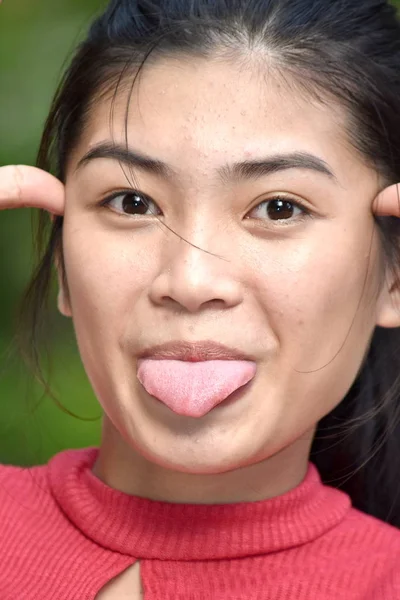 A Youngster making Funny Faces — Stock fotografie