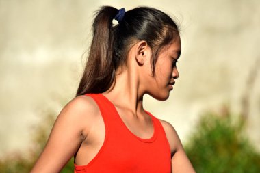 At kuyruklu bir çocuk.