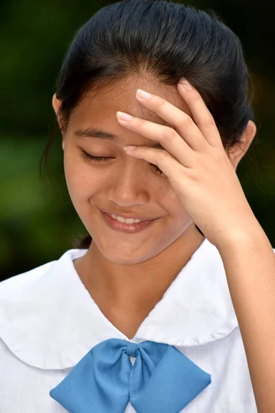 Una ragazza e depressione — Foto Stock