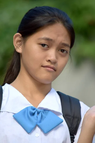 Een meisje student en besluiteloosheid — Stockfoto