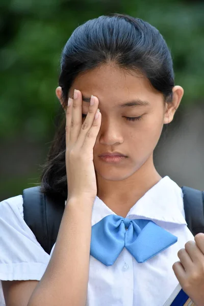 Una estudiante infeliz — Foto de Stock