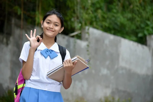 一个好女孩学生 — 图库照片