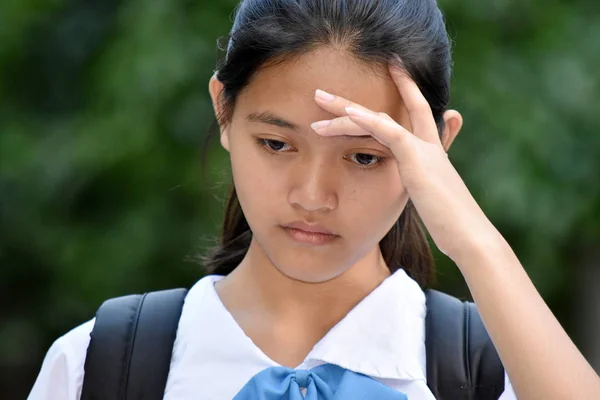 Une adolescente adolescente stressée — Photo