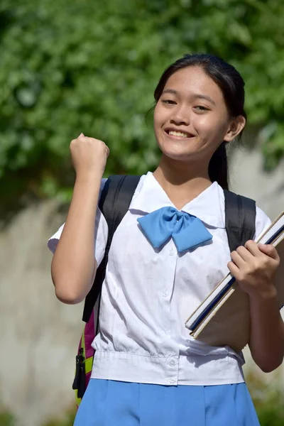 A Girl Student Winner — Stock Photo, Image