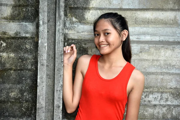 A Female Youngster And Happiness — Stock Photo, Image