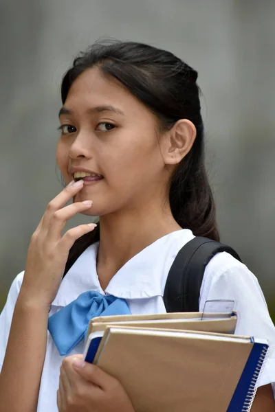 A Shy Pretty Filipina Person — Stockfoto