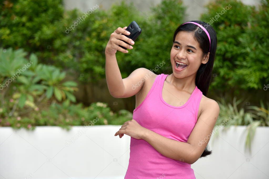 A Selfie Of Pretty Asian Person