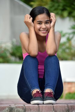 A Happy Pretty Filipina Kadın