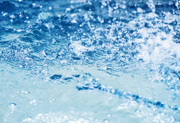 Wasserspritzer Schwimmbad Sommer Hintergrund — Stockfoto