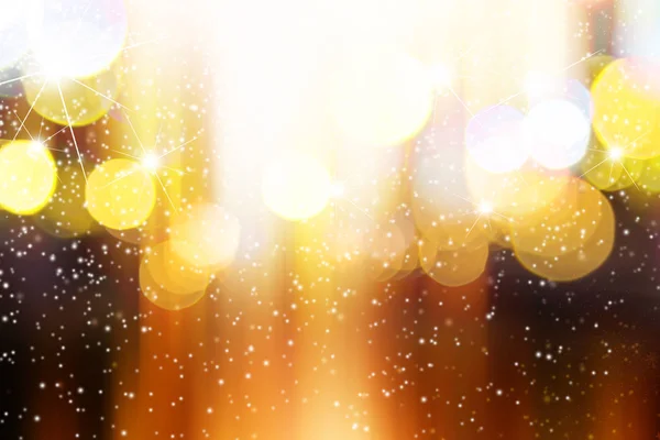 Abstract blurred light with snow background — Stock Photo, Image