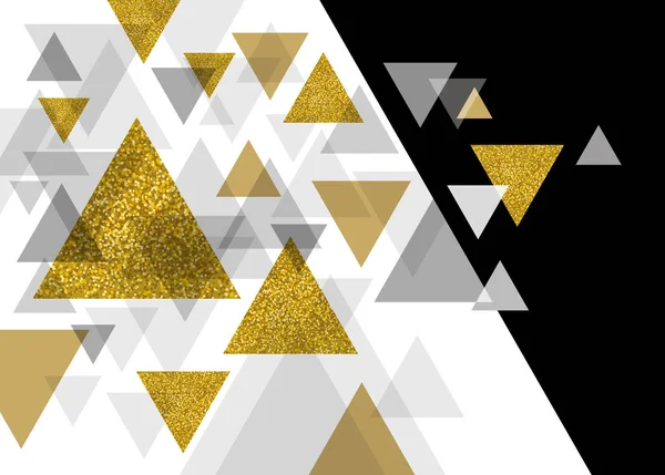 Conception Abstraite Fond Luxe Illustration Vectorielle Triangle — Image vectorielle