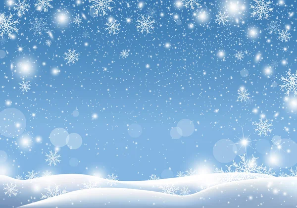 Projekt Tło Boże Narodzenie Śniegu Objętych Zima Sezon Wektor Ilustracja — Wektor stockowy