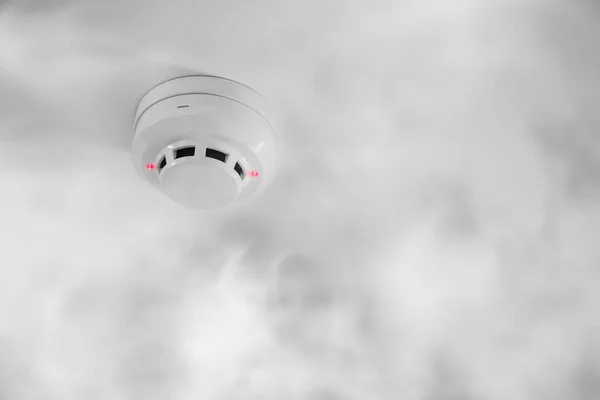 天井の煙探知機 — ストック写真