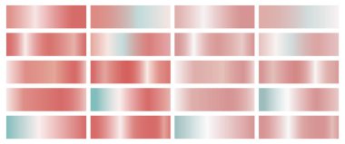 Mercan beyaz arka plan üzerinde gradyan renk