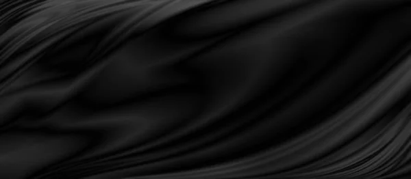 Черный Роскошный Тканевый Фон Копировальным Пространством — стоковое фото
