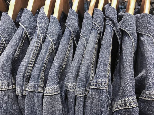 Blue Jeans Shirt Background — Stock Photo, Image