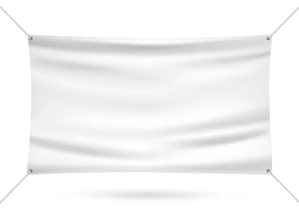 Beyaz vinil afiş vektör çizim kadar sahte