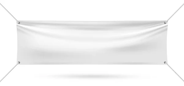 Изображение винилового баннера на белом фоне — стоковый вектор
