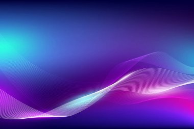 Açık arka plan vektör illüstrasyonlu soyut akışkan renk ve çizgi dalgası