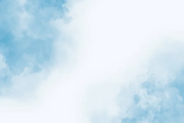 Абстрактный синий акварель с текстурой облака — стоковое фото