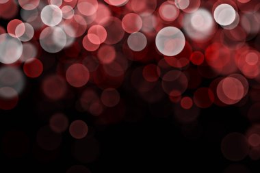 Kopya alanı illüstrasyon ile kırmızı bokeh arka plan
