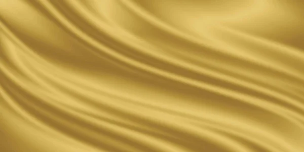 Guld lyx tyg bakgrund med kopia utrymme — Stockfoto