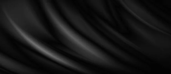 Черный роскошный тканевый фон с копировальным пространством — стоковое фото