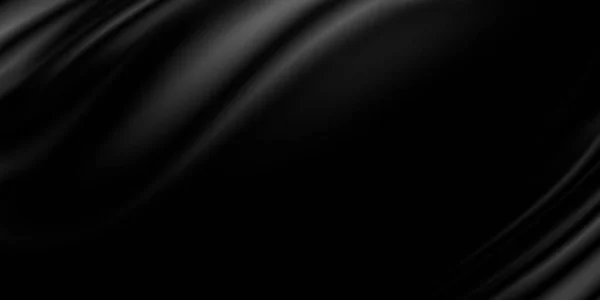 Fondo Tela Lujo Negro Con Espacio Copia — Foto de Stock