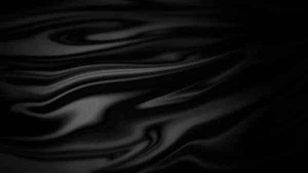 コピースペースの黒い抽象的な流体の背景 — ストック写真