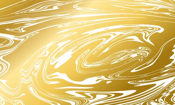 Gold Marmor Textur Auf Weißem Hintergrund Vektor Illustration — Stockvektor