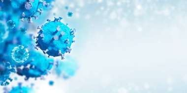 Covid-19 ya da Coronavirus 3B kopyalama alanı ile