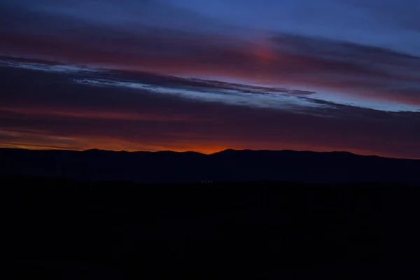 Sonnenaufgang Morgen Den Bergen — Stockfoto