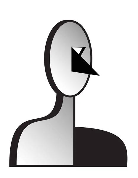 PIN beyaz zemin üzerinde vektör çizim