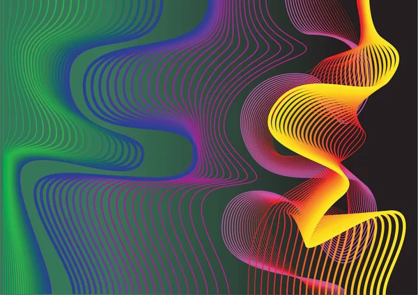 eğri çizgiler ile yeşil siyah arka plan olduğunu