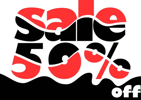 Banner Percent Sale — Stock Vector
