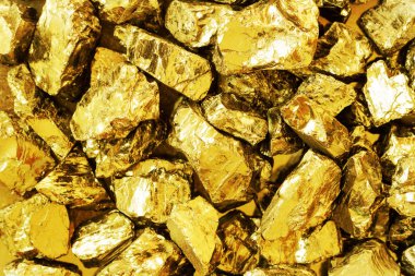 Yumuşak odak ve parlak yüzey ile altın barlar yakın