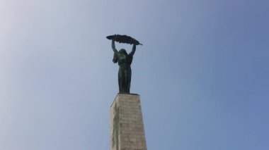 Budapeşte şehir, Macaristan özgürlük heykeli zaman atlamalı. Avrupa şehri.