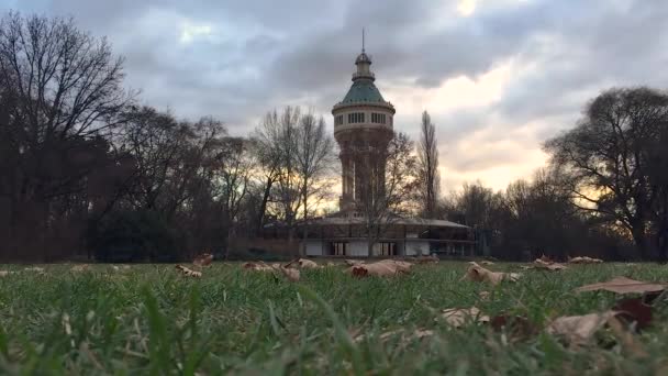 Time Lapse Water Tower Ilha Margaret Budapeste Hungria — Vídeo de Stock