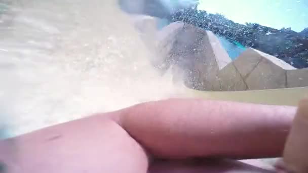 Atlantis Palm Aquaventure Water Park Dubaju Jest Jednym Najlepszych Zjeżdżalnia — Wideo stockowe