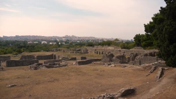 第一次提到沙龙这个名字大约在公元前 7世纪 是贾德罗河春天附近的伊利里安定居点 — 图库视频影像