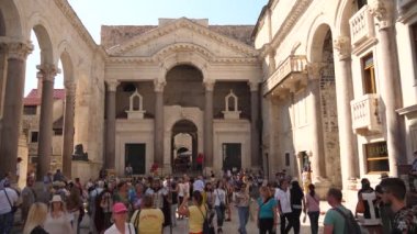 Antik Roma peristil Diocletian Sarayı Split, Hırvatistan