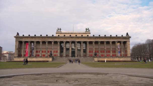 Centro Filmagens Museu Altes Berlim Alemanha — Vídeo de Stock