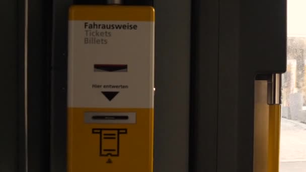 Bilder Servicebiljettautomat Berlin Tyskland — Stockvideo