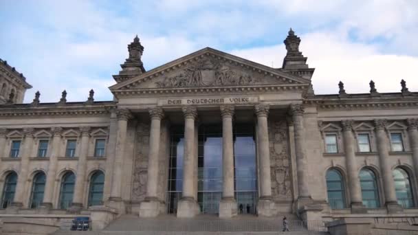 Filmación Del Reichstag Berlin Alemania — Vídeos de Stock