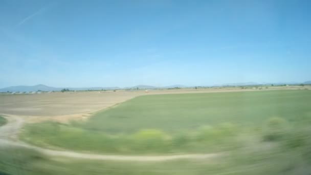 Ventana Vista Desde Tren — Vídeos de Stock