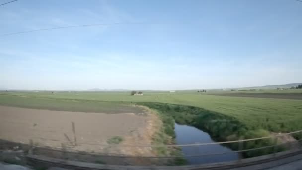 Vista Finestra Dal Treno — Video Stock